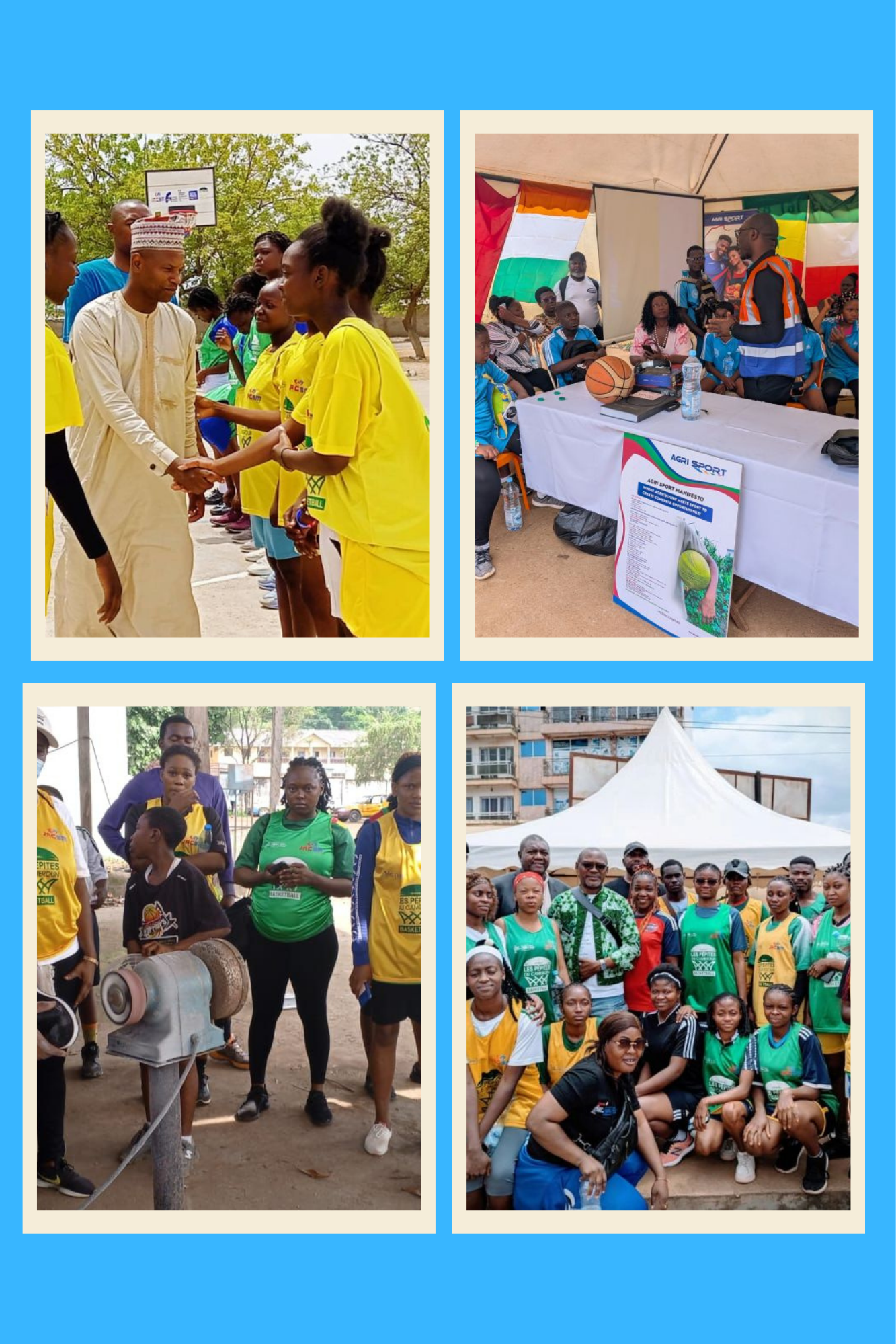 « Y&rsquo;a match pour l’emploi » : le basketball au service de l&rsquo;insertion professionnelle des bénéficiaires du programme « Les Pépites du Cameroun ».